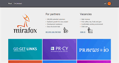 Desktop Screenshot of mirafox.com